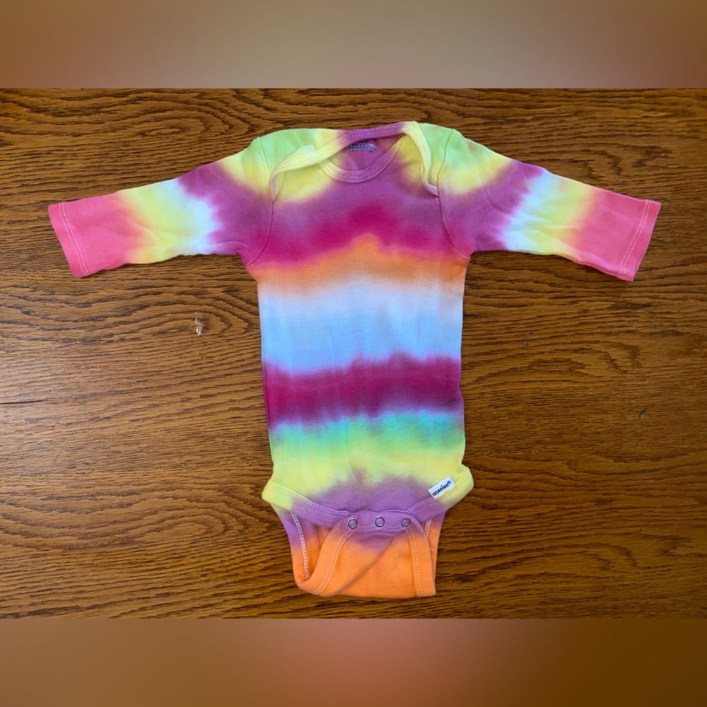 Handmade Tie Dye 3-6MO Onesie